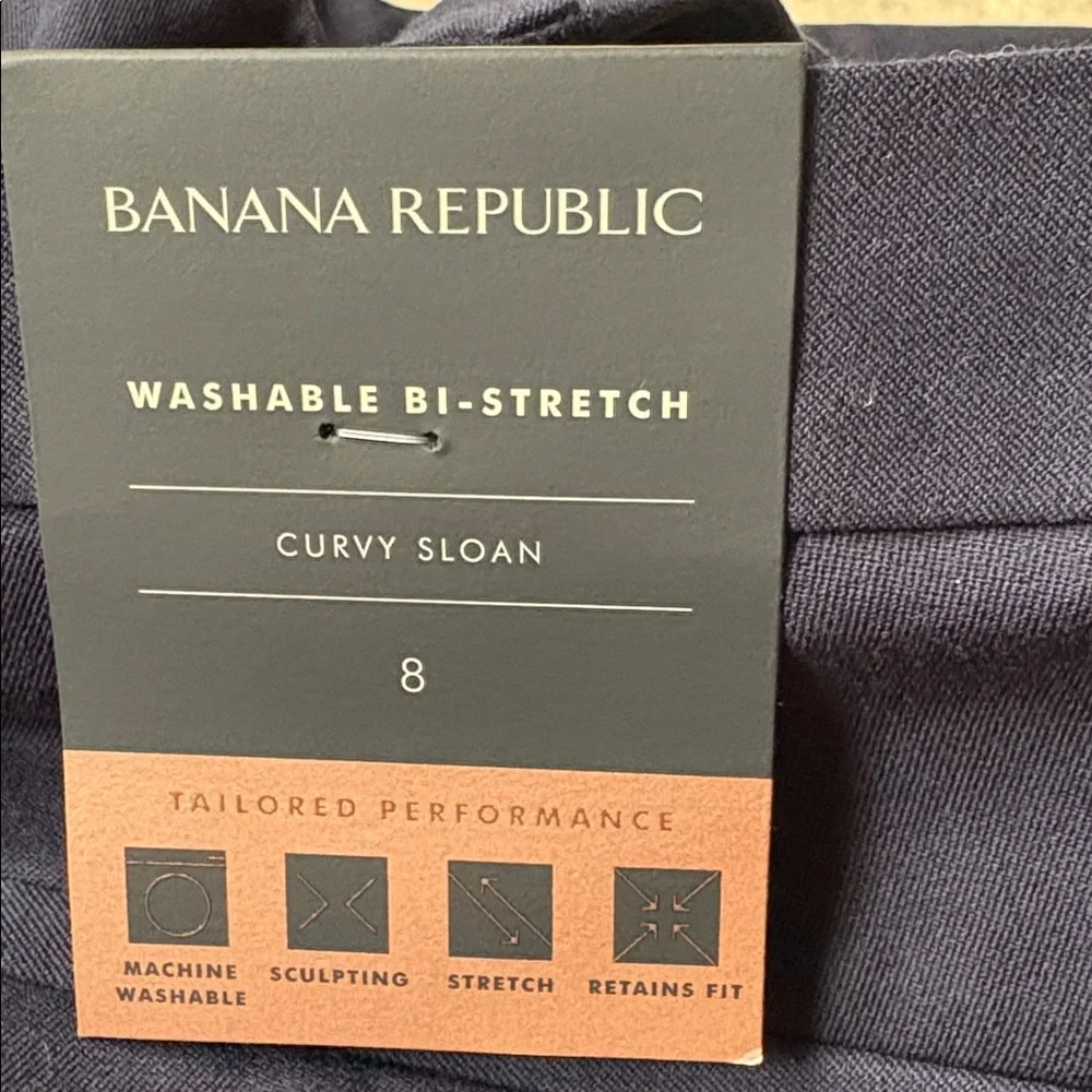 NWT Banana Republic Sloan Pants Sz. 8 - Picture 5 of 6